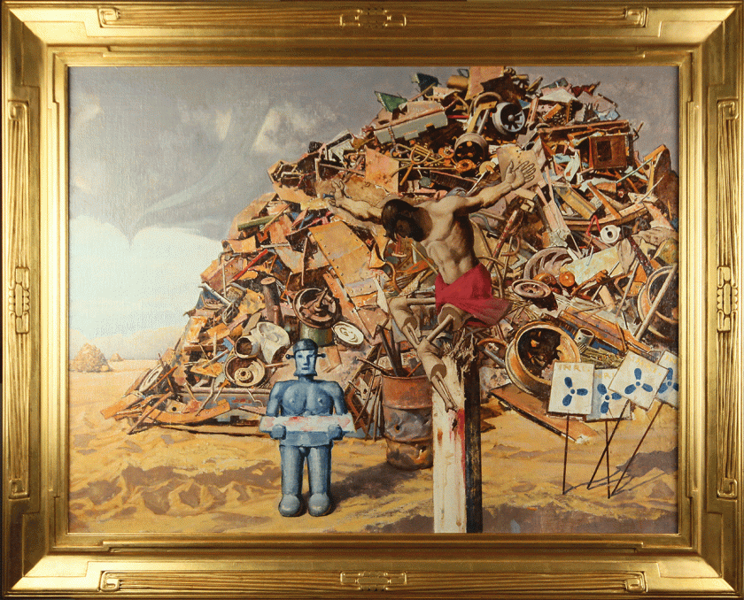 The-Mechanical-Logos-Taking-Communion-40x30