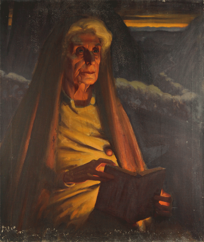Woman-Reading-Portrait-25x30